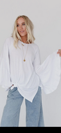 Bell Sleeve Baseball Tee