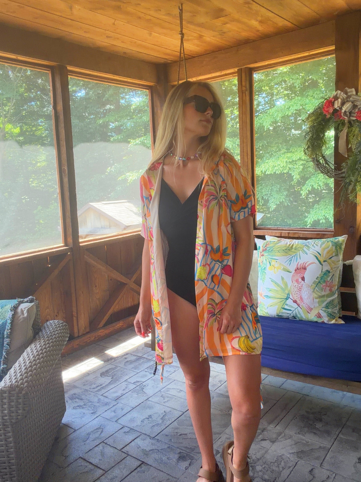 Fruit Berry Pop Shirt Dress
