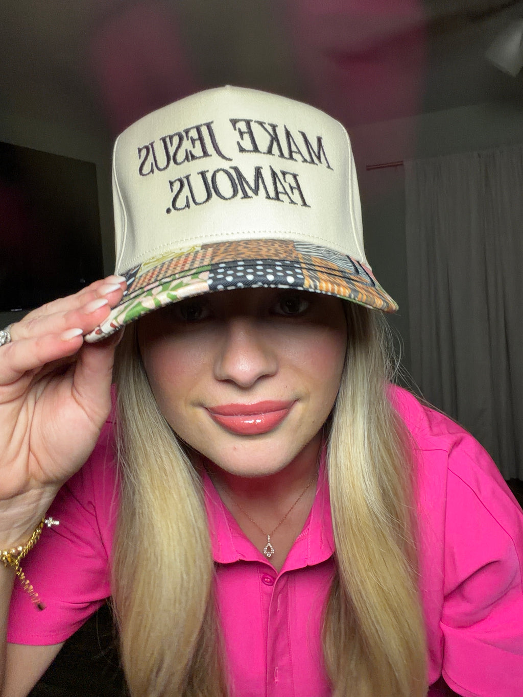 Make Jesus Famous trucker hat