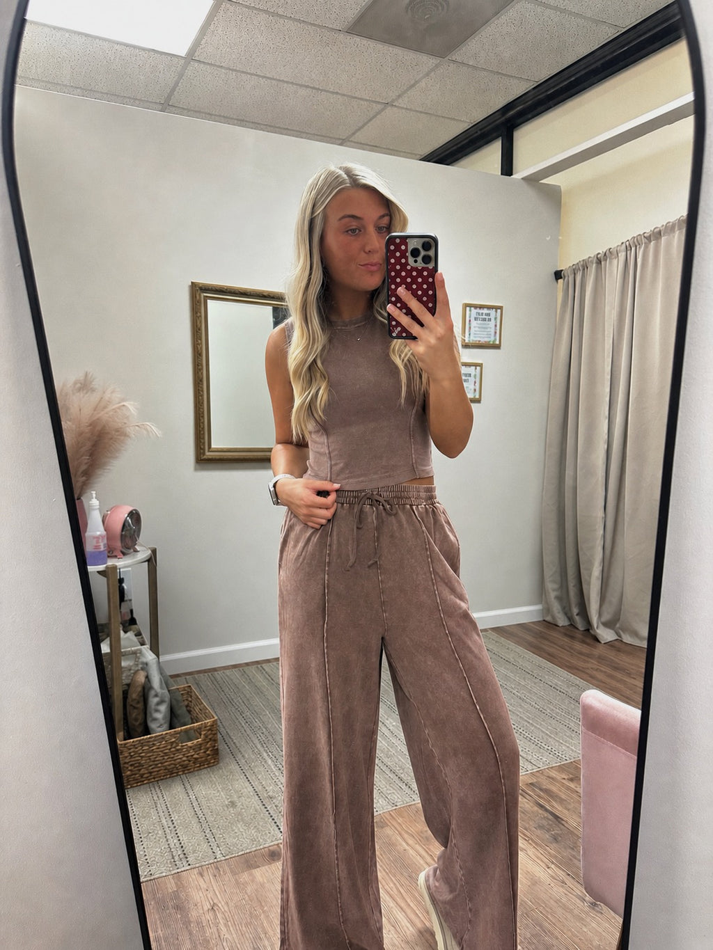 Chocolate Tank and Pants Set