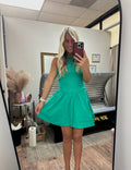 Green Skirt Set