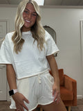 Cream Short Set