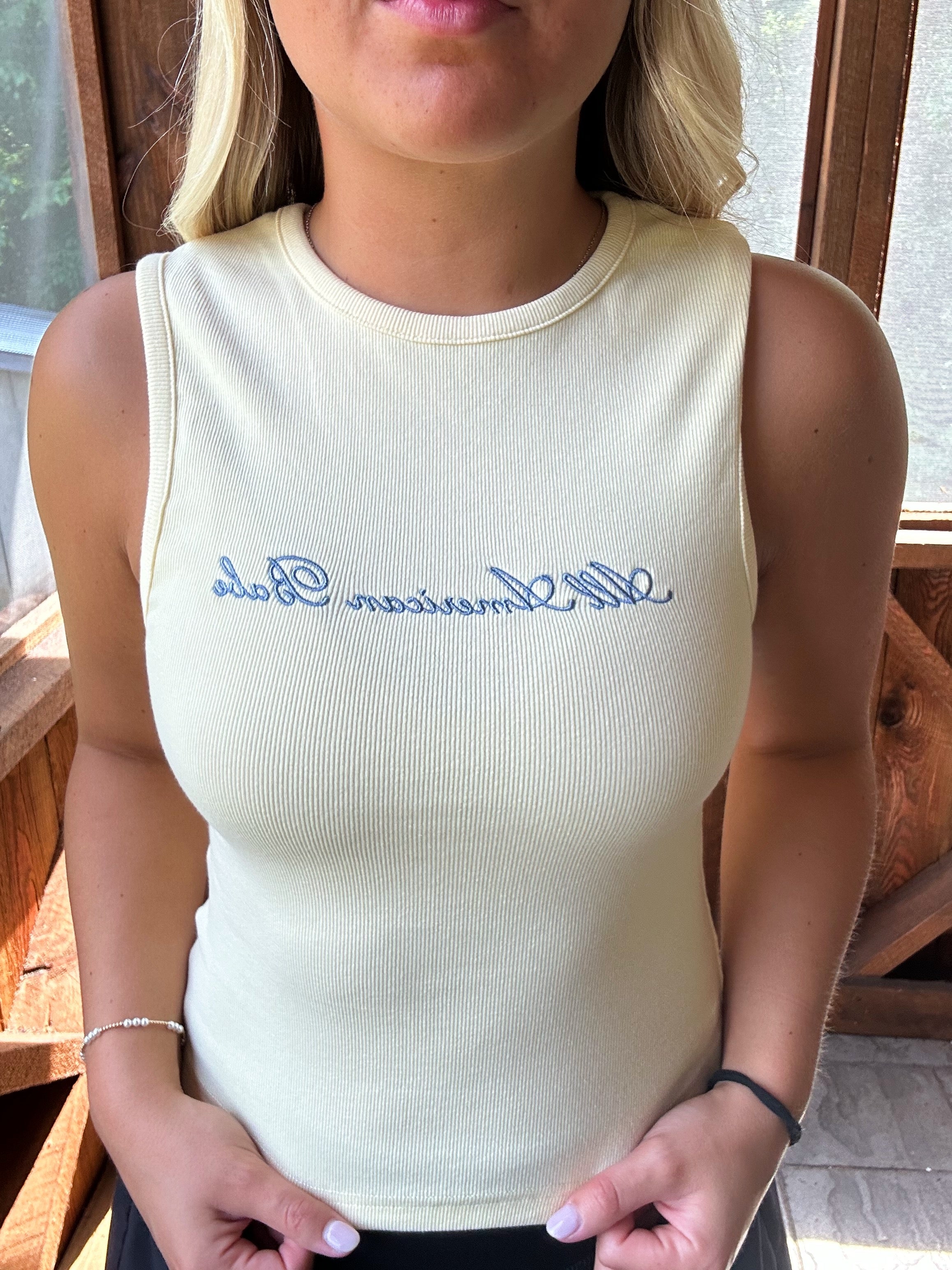 All American Babe Ribbed top