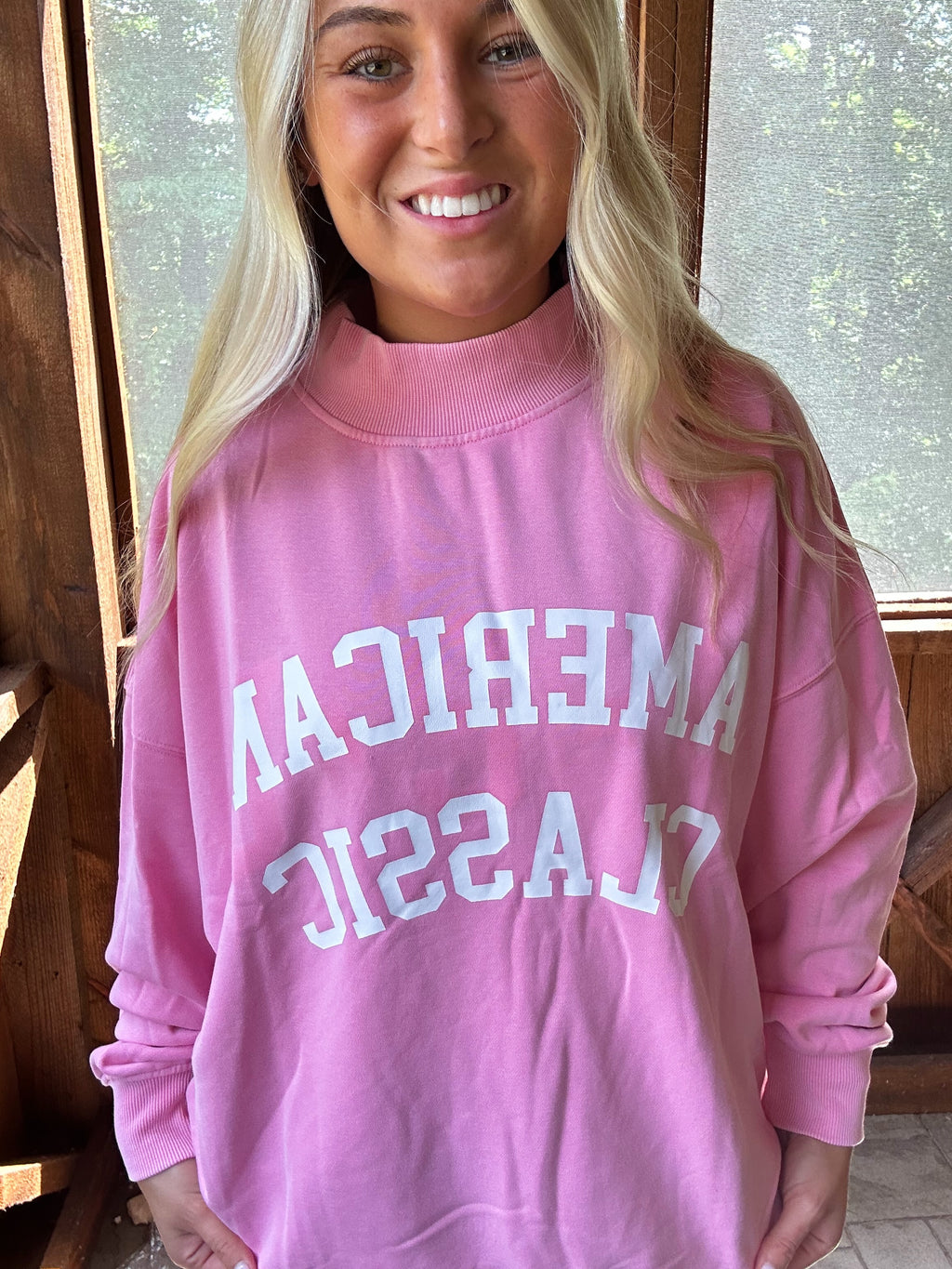 American Classic Reversible Mockneck Sweatshirt