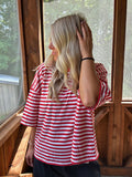 Striped Oversized tee