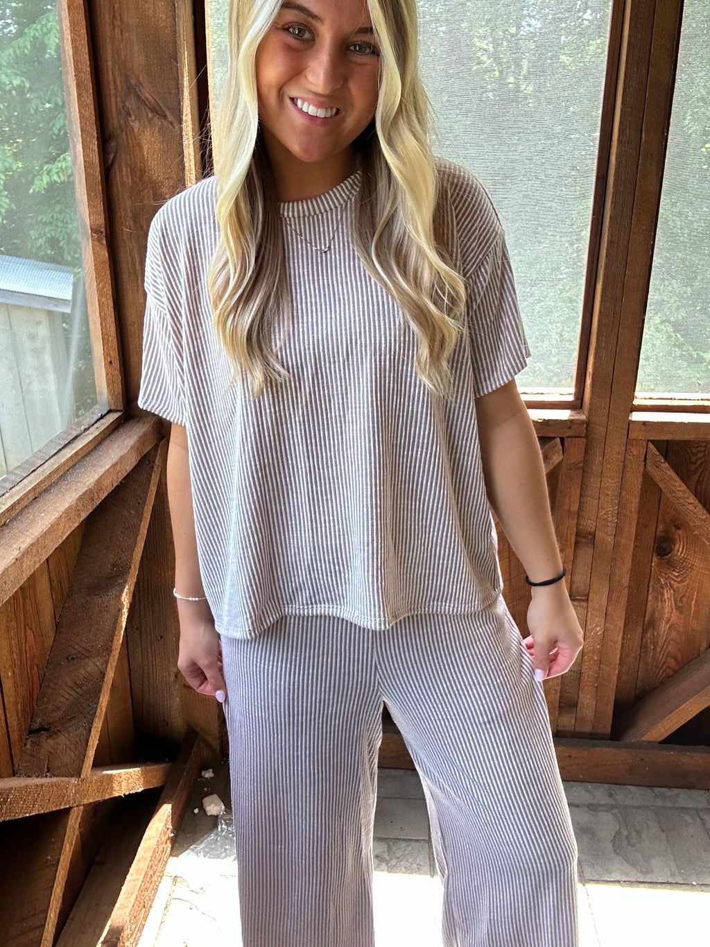 Mocha Morning Ribbed Set