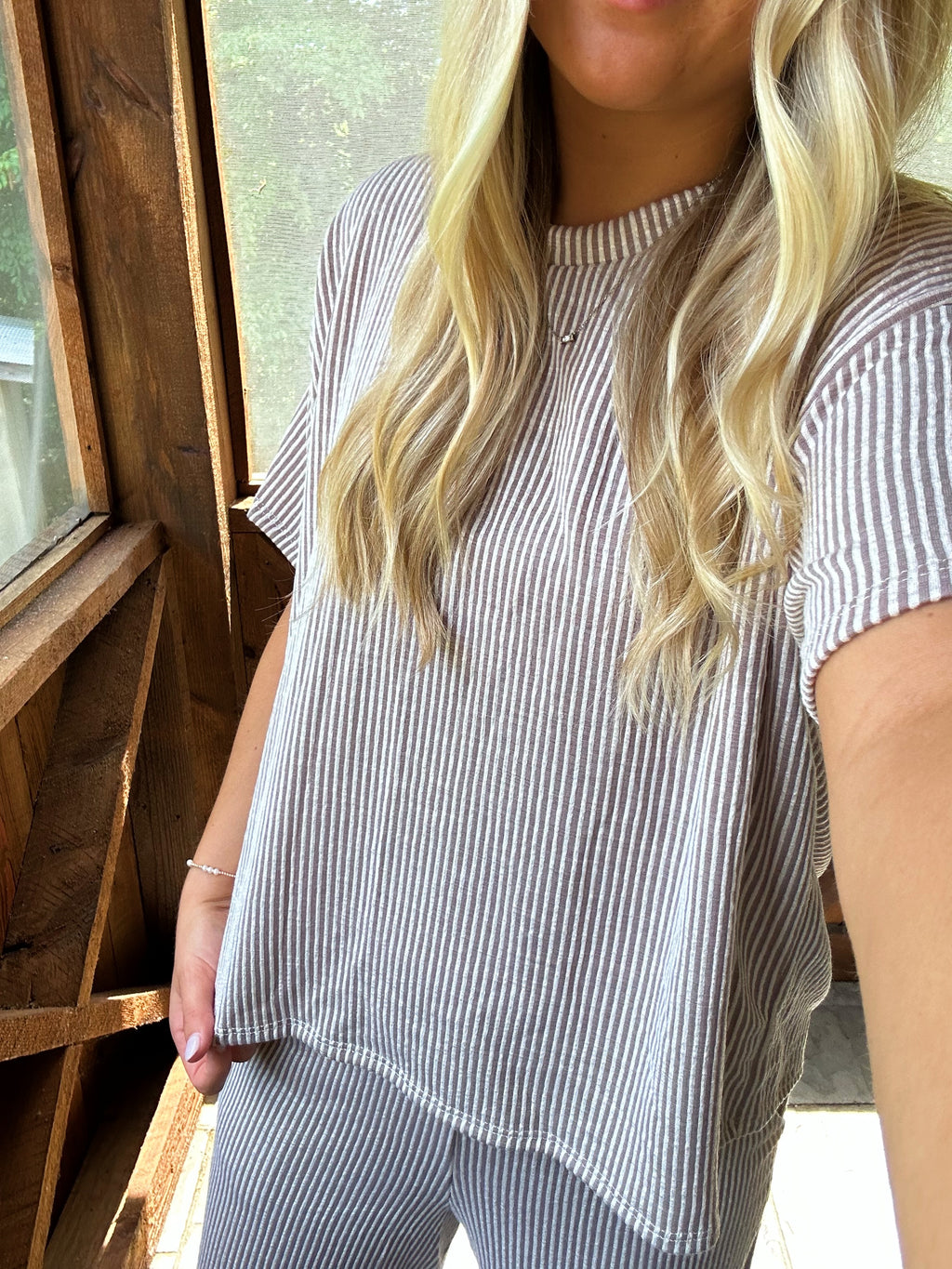 Mocha Morning Ribbed Set