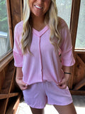 Blush and Bloom Ribbed Set