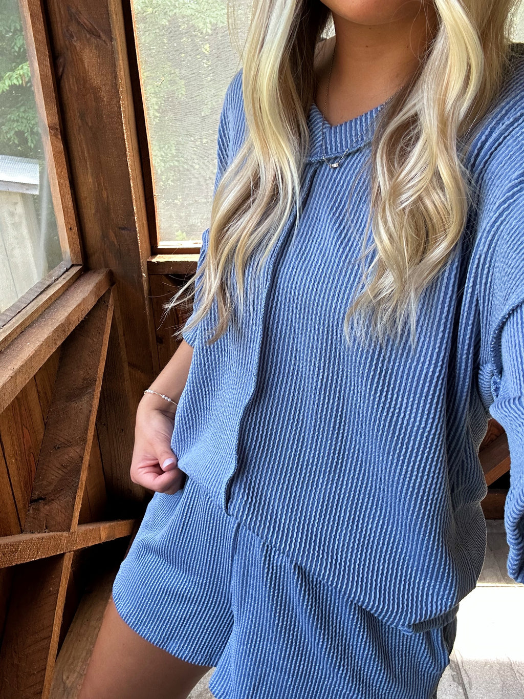 Coastal Nights Ribbed Set