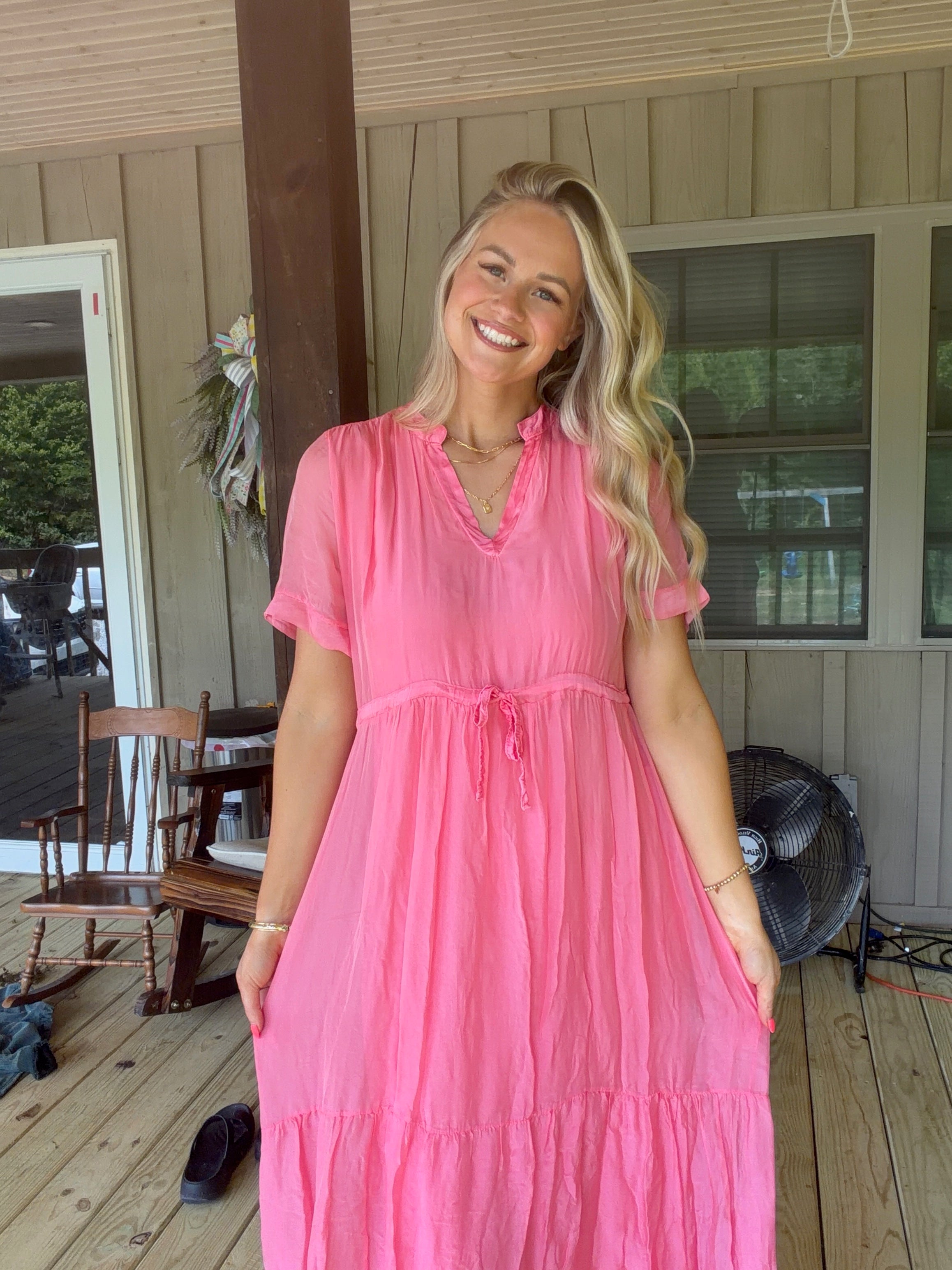 Pink Paradise Maxi Dress