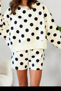 Polka Dot Pullover Drawstring Set
