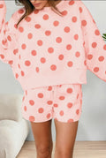 Polka Dot Looks Pullover Drawstring Set