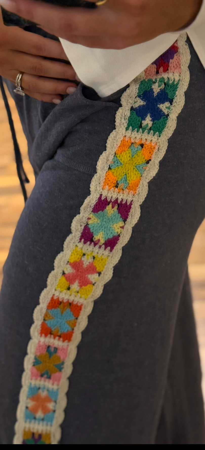 Crochet Navy Pants