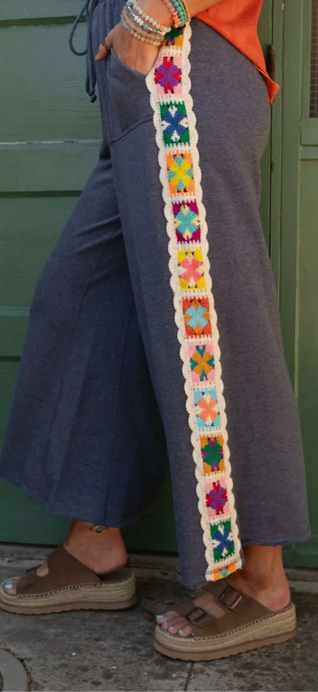 Crochet Navy Pants